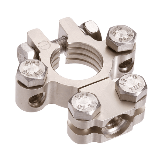 SATIN FORGED BRASS DUAL AUX SADDLE TERMINAL