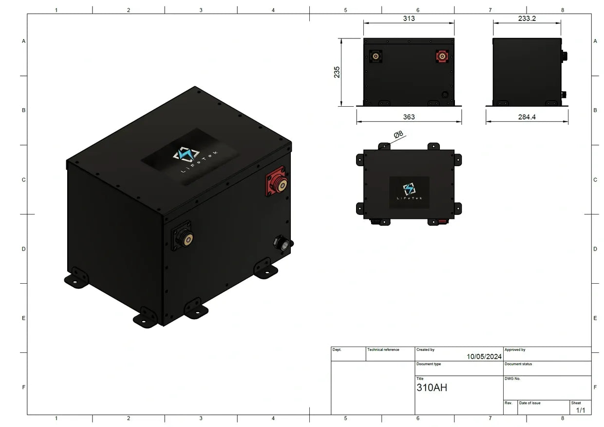 12v 310/330Ah Vanlife LiFePO4 Battery