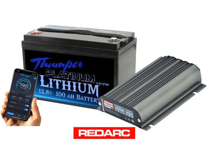 Thumper Lithium 100AH + Choose Your BMS & DC DC Charger