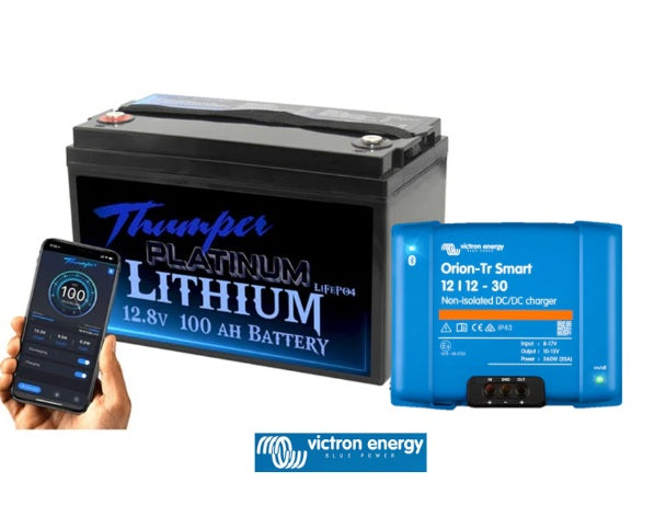 Thumper Lithium 100AH + Choose Your BMS & DC DC Charger