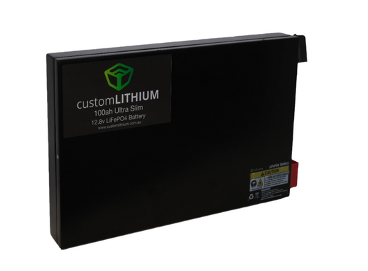 CUSTOM LITHIUM 12V 100AH 180BMS ULTRA SLIM LITHIUM BATTERY