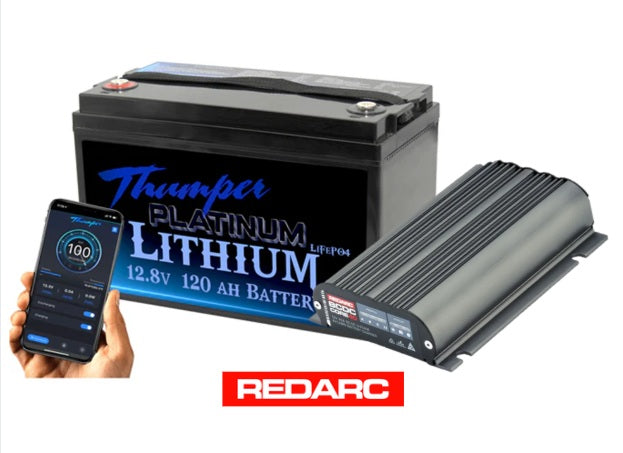 Thumper Lithium 120AH + Choose Your BMS & DC DC Charger