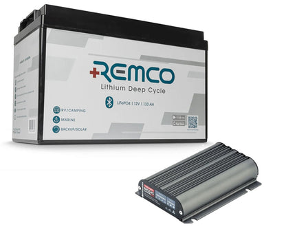 12V 130AH LIFEPO4 BATTERY + BLUETOOTH + BCDCN1225 CHARGER