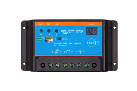 BLUESOLAR PWM-LIGHT CHARGE CONTROLLER 12/24-5A