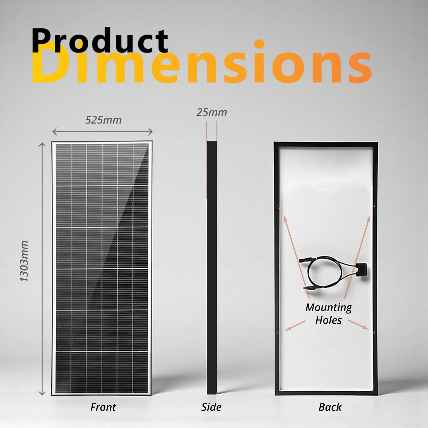 FUSION 145W FIXED SOLAR PANEL