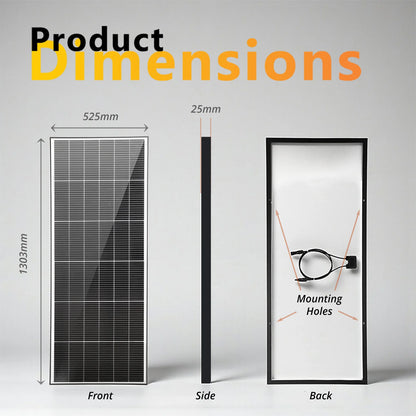 FUSION 145W FIXED SOLAR PANEL