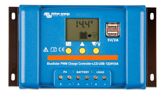 BLUESOLAR PWM-LCD&USB 12/24V-5A