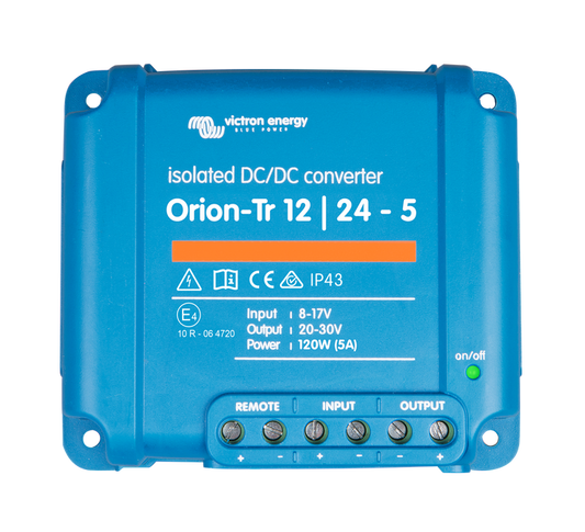 ORION-TR 12V TO 24V-5A (120W) ISOLATED DC-DC CONVERTER