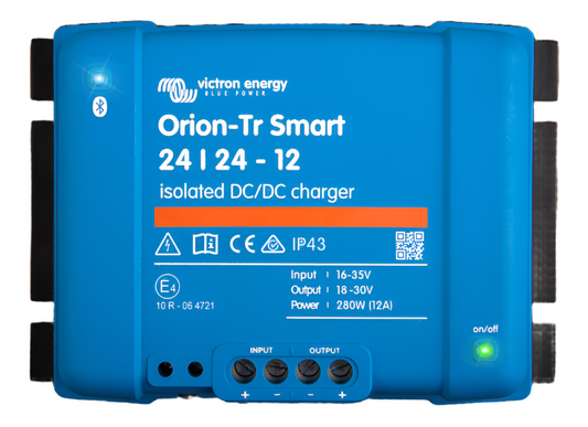 ORION-TR SMART 24V TO 24V-12A (280W) ISOLATED DC-DC CHARGER