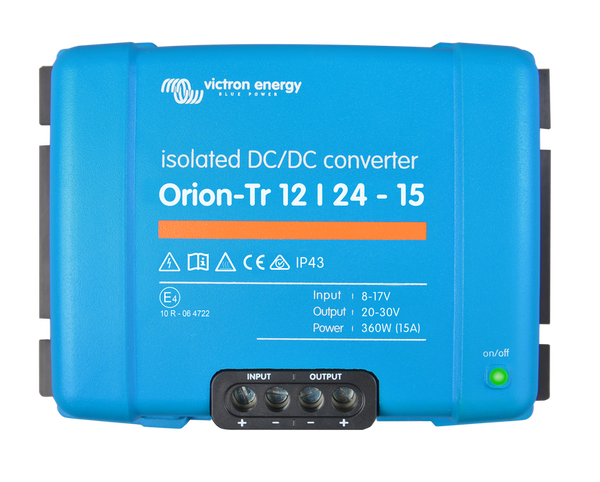 Orion-Tr 12V to 24V-15A 360W Isolated DC-DC Converter