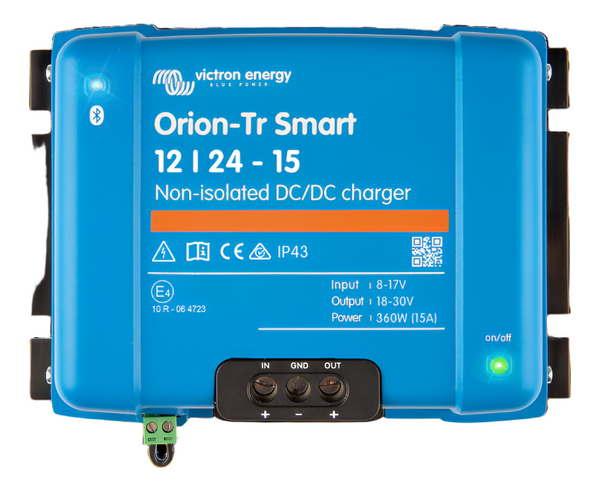 ORION-TR SMART 12V TO 24V-15A (360W) NON-ISOLATED DC-DC CHARGER