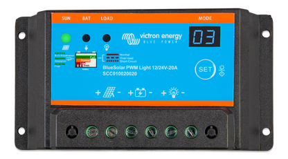 BLUESOLAR PWM-LIGHT CHARGE CONTROLLER 12/24V-20A