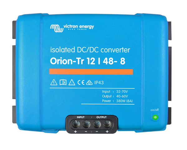 Orion-Tr 12V to 48V-8A 380W Isolated DC-DC Converter
