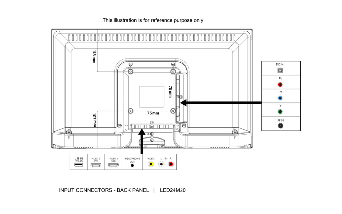24" 12V HD LED TV FOR CARAVANS