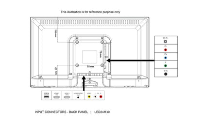 24" 12V HD LED TV FOR CARAVANS