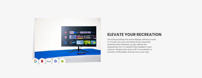 27” FRAMELESS 12V FULL HD SMART STREAMING TV (NO TV TUNER)