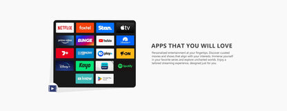 27” FRAMELESS 12V FULL HD SMART STREAMING TV (NO TV TUNER)