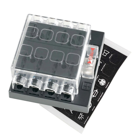 8 WAY FUSE BLOCK - WITH COVER