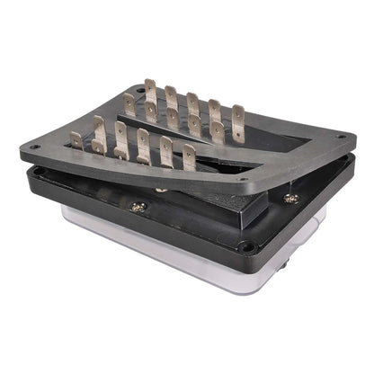 10-WAY WEATHERPROOF STANDARD ATS BLADE FUSE BLOCK