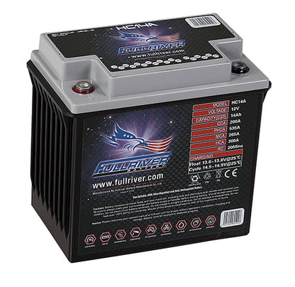 Fullriver 12V 14Ah 200CCA High Crank AGM Battery (HC14A)