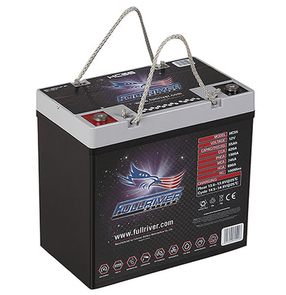 Fullriver 12V 55Ah 620CCA High Crank Battery (HC55)