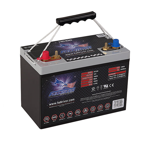 Fullriver 12V 100Ah 965CCA High Crank AGM Battery (HC100)