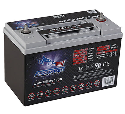 Fullriver 12V 110Ah 1100CCA High Crank AGM Battery (HC110)