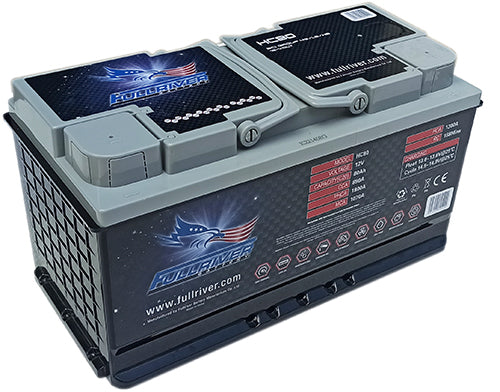 Fullriver 12V 80Ah 890CCA High Crank AGM Battery (HC80)