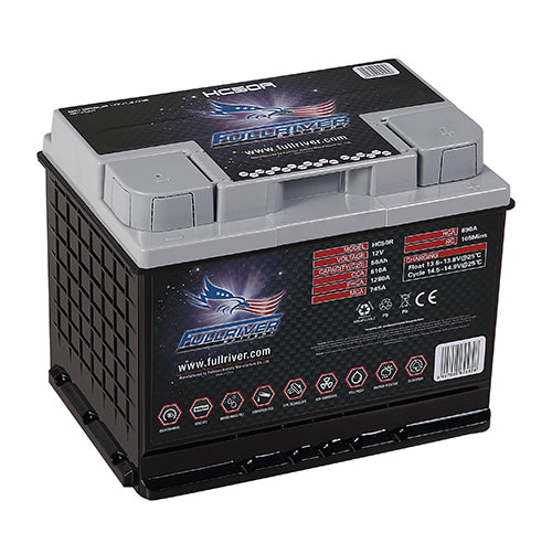 Fullriver 12V 50Ah 610CCA High Crank AGM Battery (HC50)