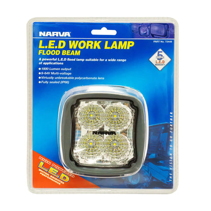 9-64V IP66 LED WORK LAMP FLOOD BEAM