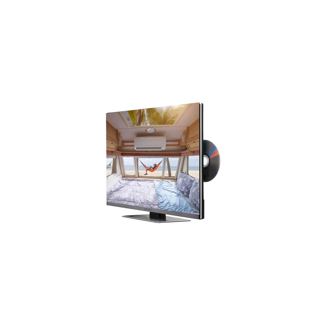 24" FRAMELESS 12V FULL HD TV WITH DVD + CHROMECAST