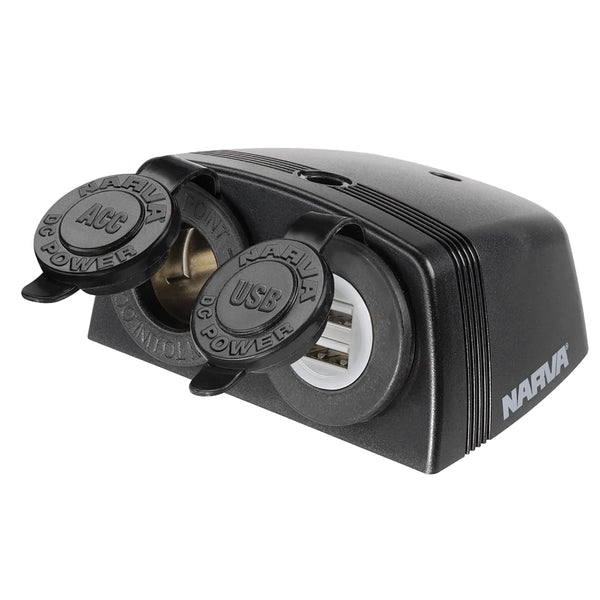 12V-24V HD DUAL SURFACE MOUNT ACC/USB