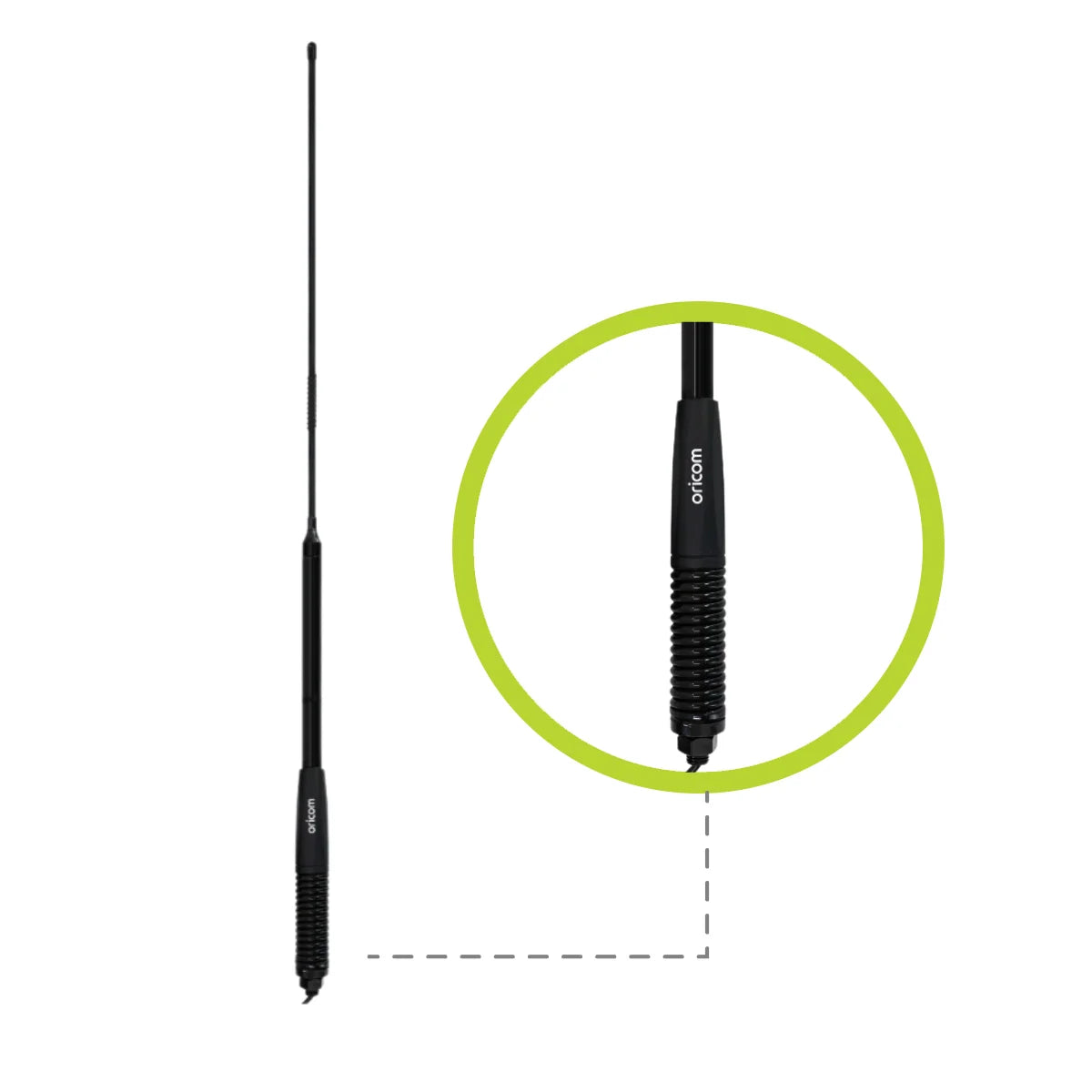 ANU1106 2-in-1 UHF CB Antenna | 3dBi / 6.5dBi