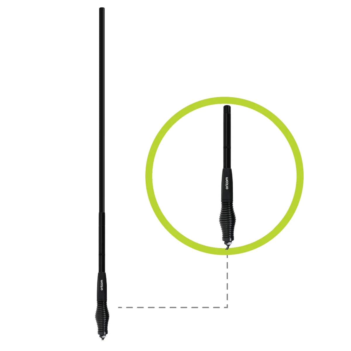 ANU1206 2-in-1 UHF CB Antenna | 3dBi / 6.5dBi