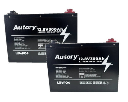 AUTORY 300AH LIFEPO4 BATTERY TWINPACK