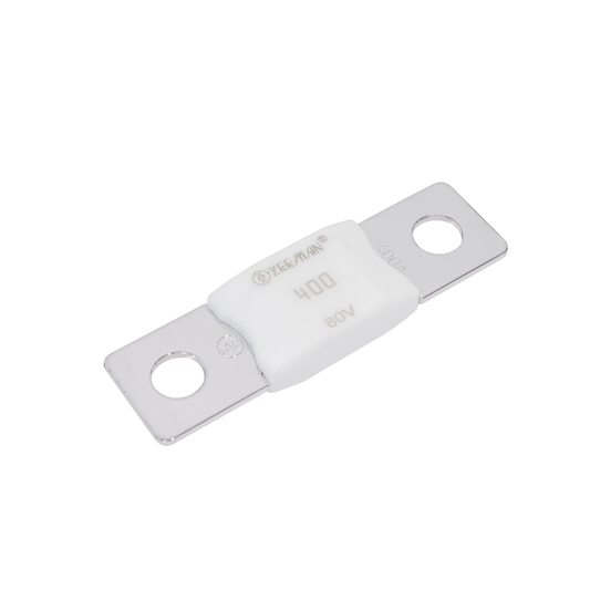 400A/80VDC MEGA FUSE [EA] SLOW BLOW TYPE CERAMIC/TIN PLATED CU ALLOY