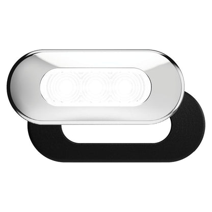 10-30V White LED Clearance Light Chrome & Black Trim