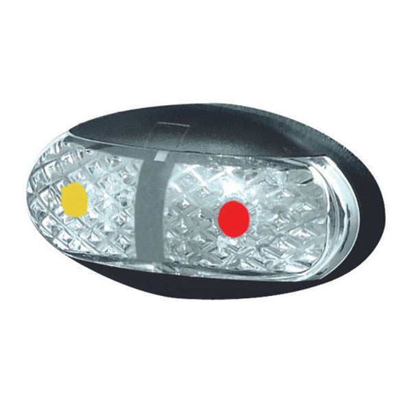 10-30V BR1ARL Red/Amber Clearance Lamp | Rectangle LED Marker