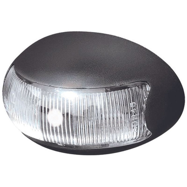 10-30V BR3W White Clearance Lamp | Oval LED Marker