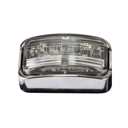 10-30V BR7A Amber Chrome Clearance Lamp | Rectangle LED Marker