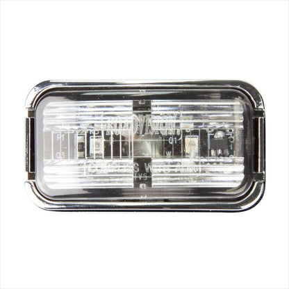 10-30V BR7R Red Chrome Clearance Lamp | Rectangle LED Marker