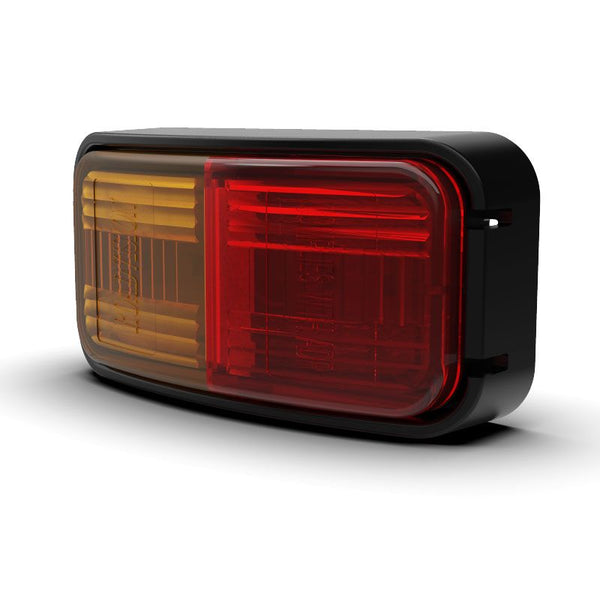 10-30V BR8AR Red/Amber Clearance Lamp | Rectangle LED Marker