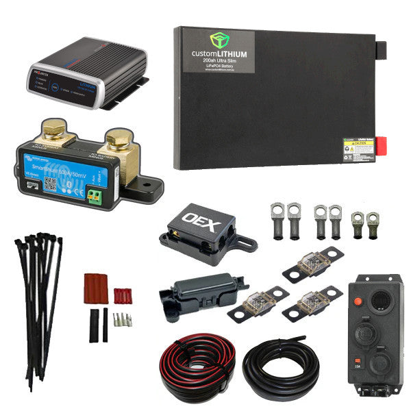 ISUZU D-MAX (RG) BEHIND SEAT DUAL BATTERY COMPLETE PACKAGE