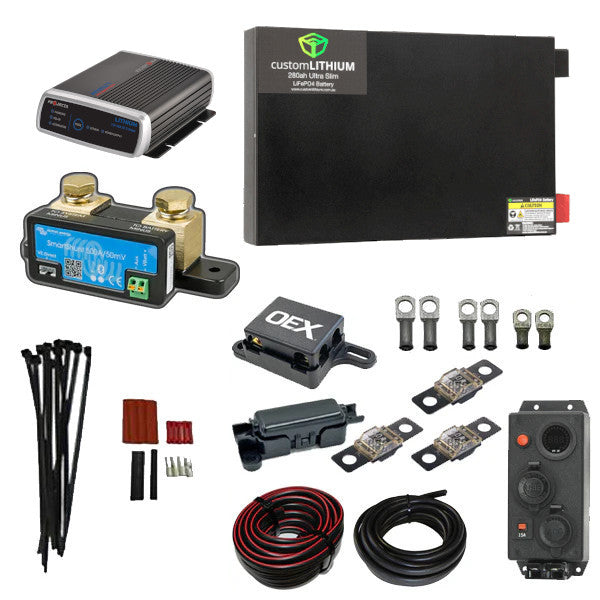 ISUZU D-MAX (RG) BEHIND SEAT DUAL BATTERY COMPLETE PACKAGE