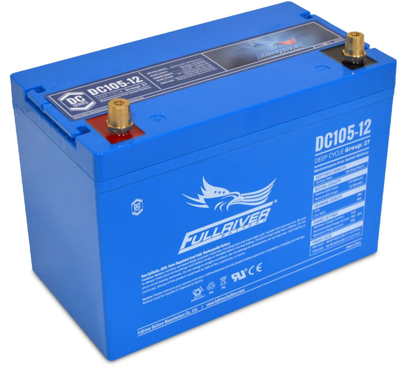 12V 105Ah Deep Cycle AGM Battery (DC105-12)