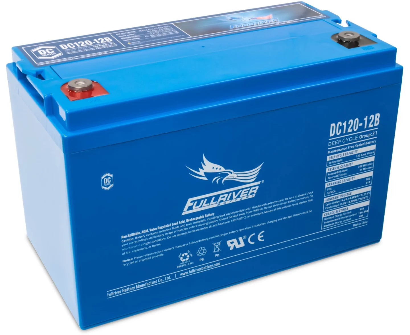 FULLRIVER DC SERIES 12V 120A AGM BATTERY
