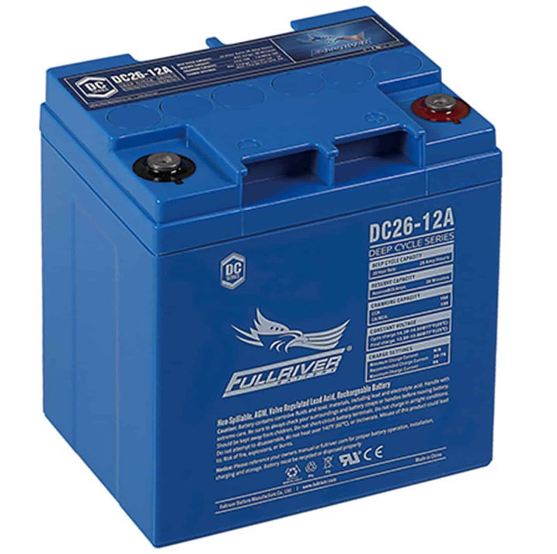 FULLRIVER DC26-12A 12V 26AH Deep Cycle AGM Battery