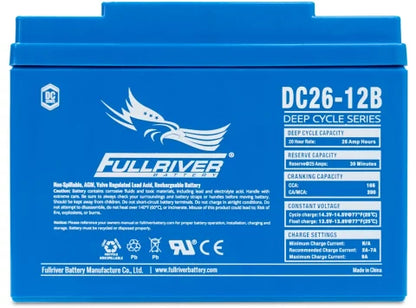FULLRIVER DC SERIES 12V 26AH AGM BATTERY