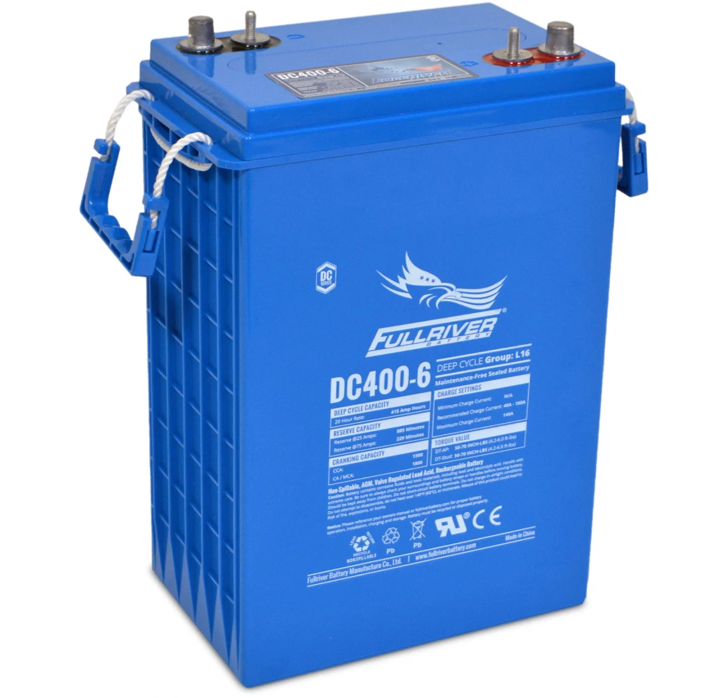 FULLRIVER DC SERIES 6V 415AH AGM BATTERY