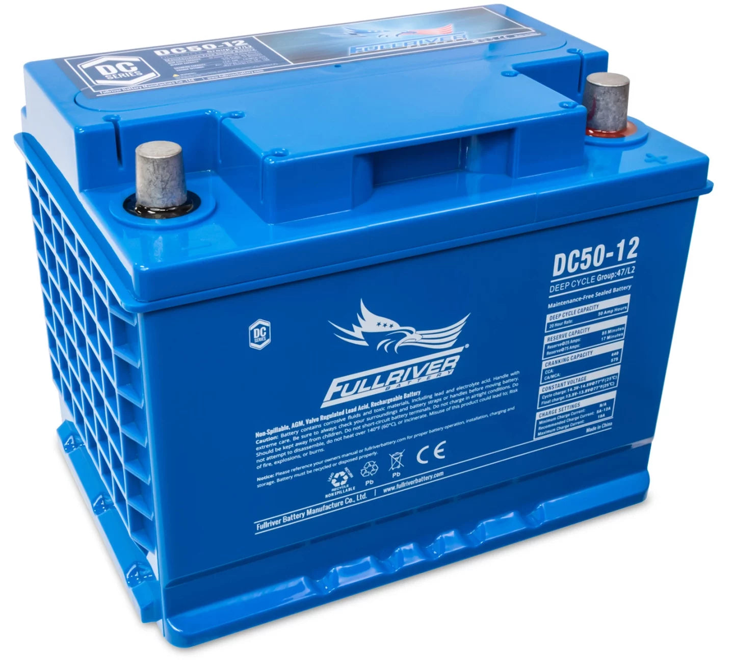 FULLRIVER DC SERIES 12V 50AH AGM BATTERY